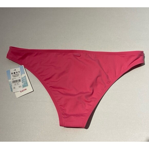 ROXY Beach Classics Moderate Coverage Bikini Bottoms Size L Pink New With Tags - Picture 5 of 7